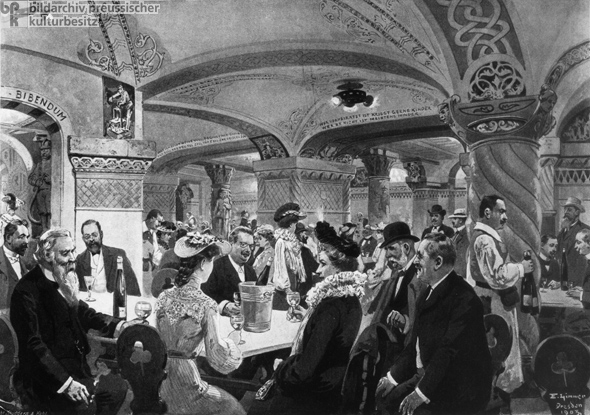 Der Ratskeller in Dresden (1903)